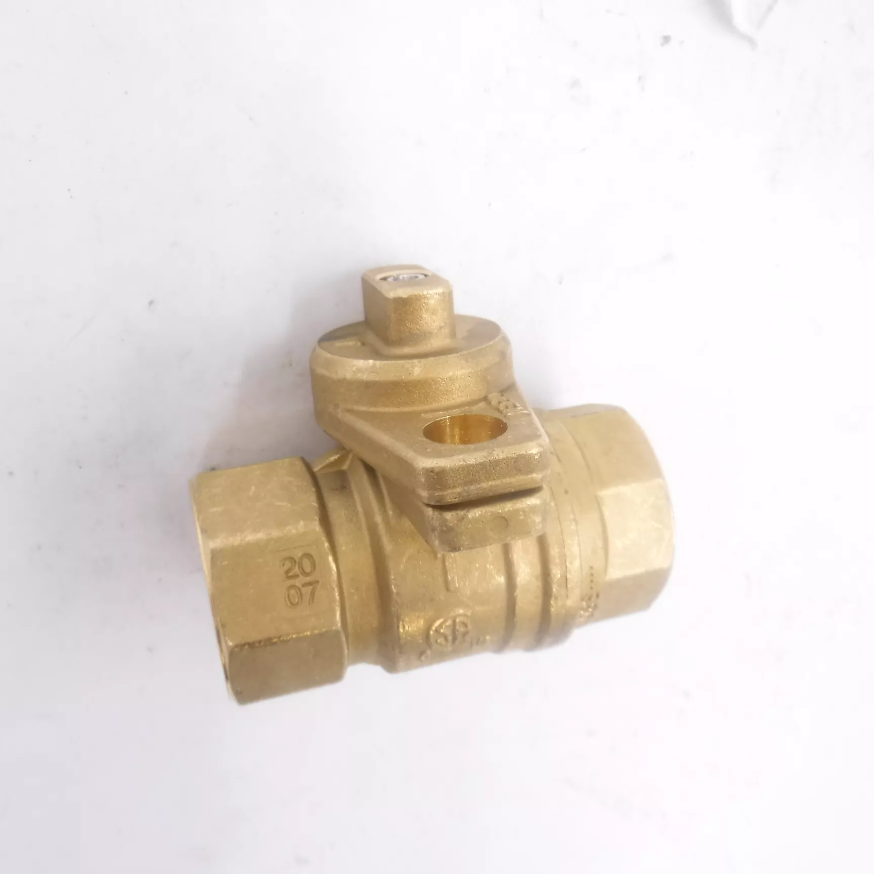 1″ FNPT Locking Brass Gas Full Port Ball Valve 600 CWP