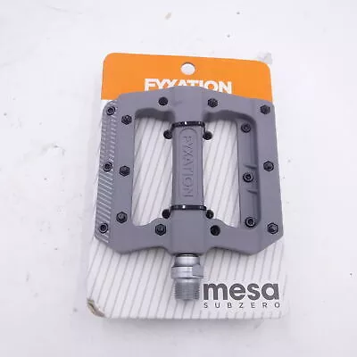 (1) Fyxation Pedals Mesa MP Subzero Nylon 9/16″ Stainless Steel Pin Gray PD3067