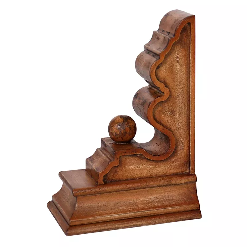 1-Piece Wood Bookend, 8"