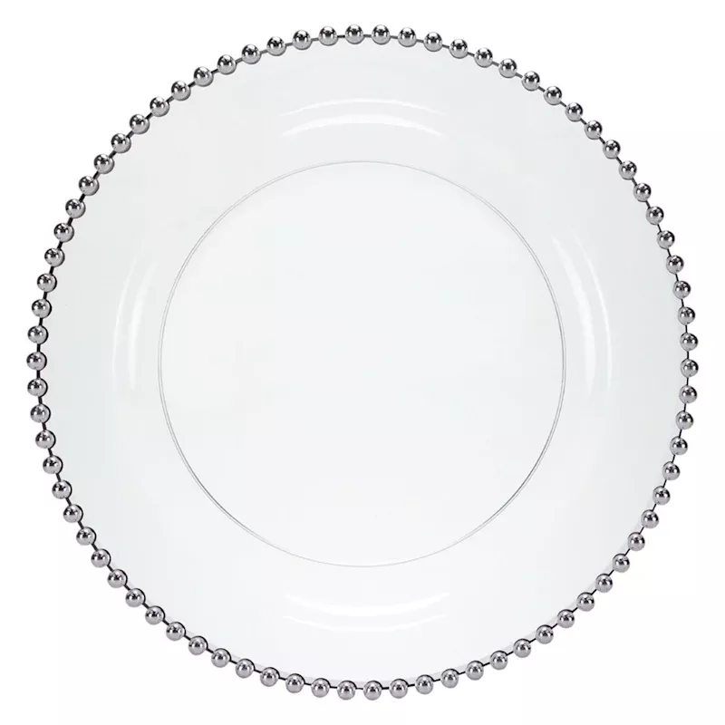 10-Count Beaded Dinner Plate, 10"