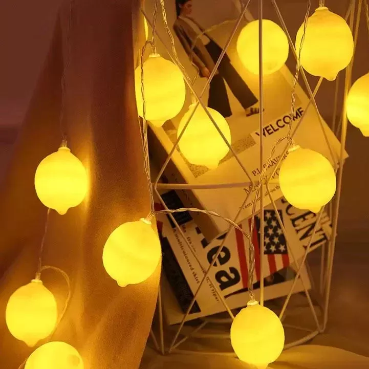 10 LED Battery Operated String Light with Lemon - Warm White