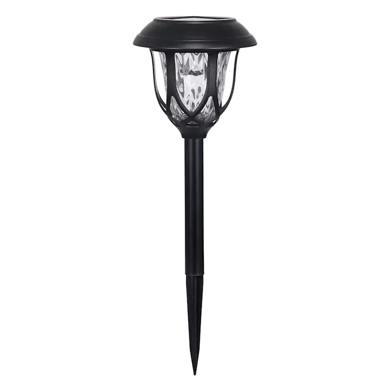 10-Lumen Solar Black Parisian Pathway Light