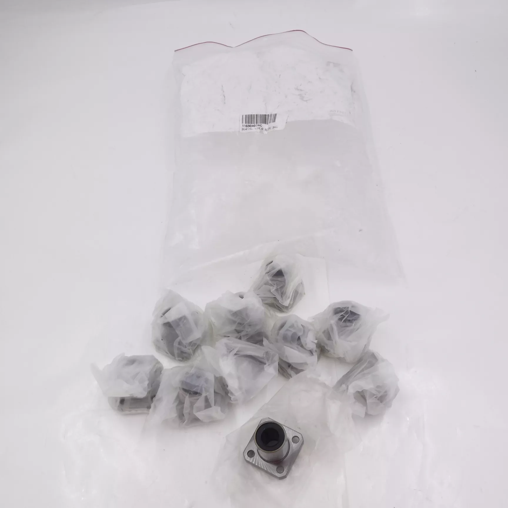 10 Pack 12mm Inner DIA 4 Bolt Long Square Flange Linear Motion Bearings LMK12UU