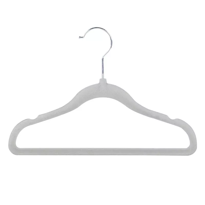 10-Pack Kids Flocked Hangers, Harbor Mist
