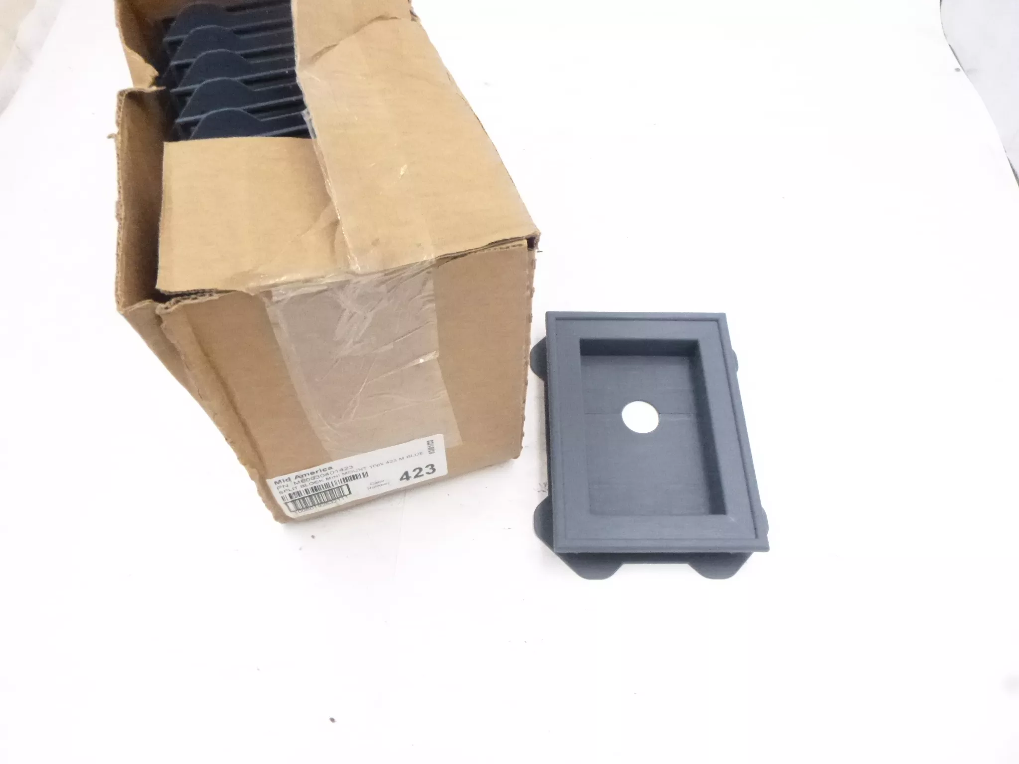 10 Pack Mid America Recessed Split Block Mini Mount Midnight Blue 423 M