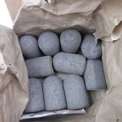 10 Pack Norton Aluminum Oxide Round Tip Grinding Plug 24GR 2″D 61463622220