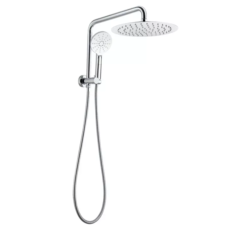 10” Round Chrome Shower Station Top Water Inlet