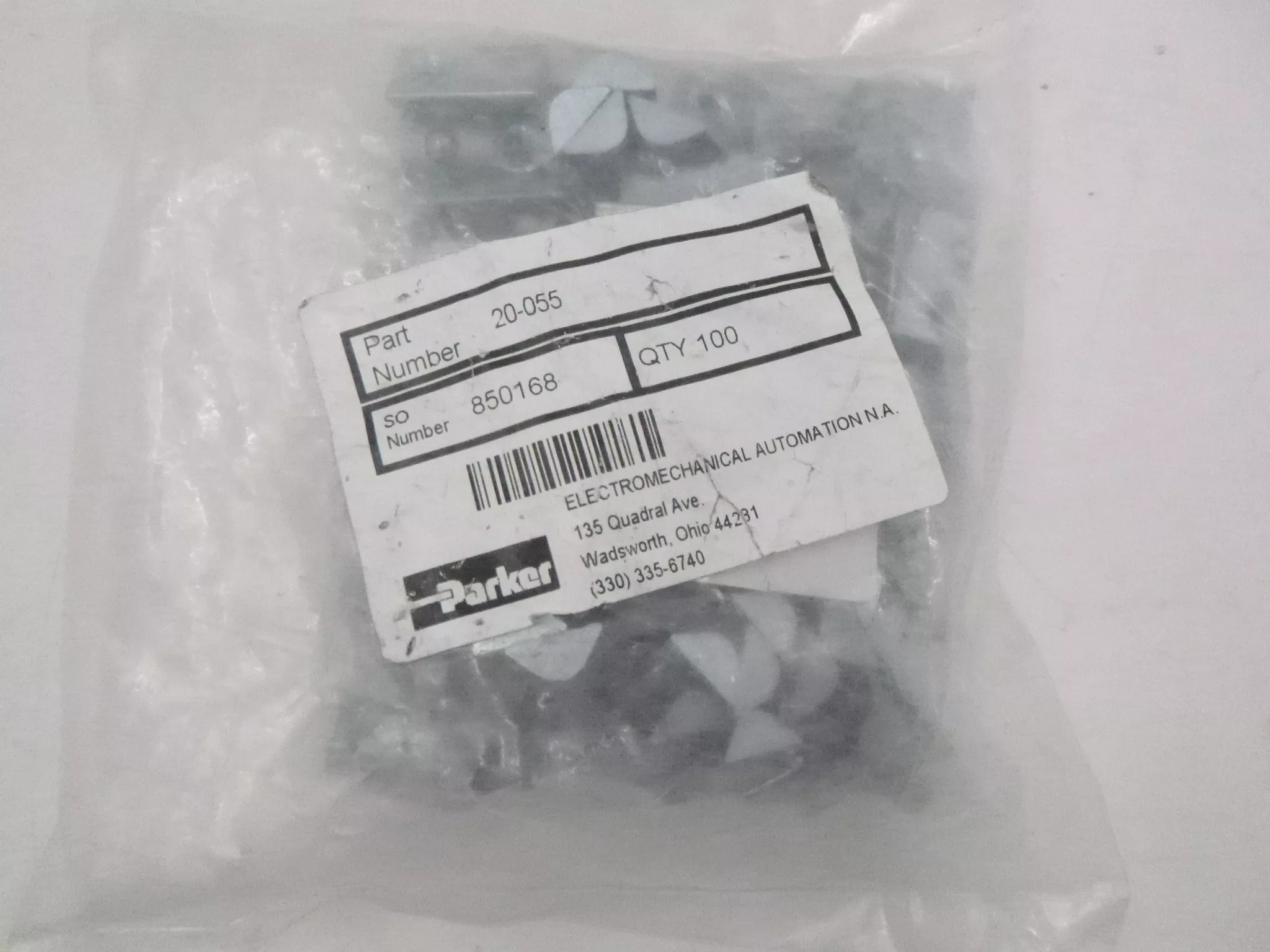 100 Pack Parker Roll-In T-Nut w/Ball Spring 20-055 850168