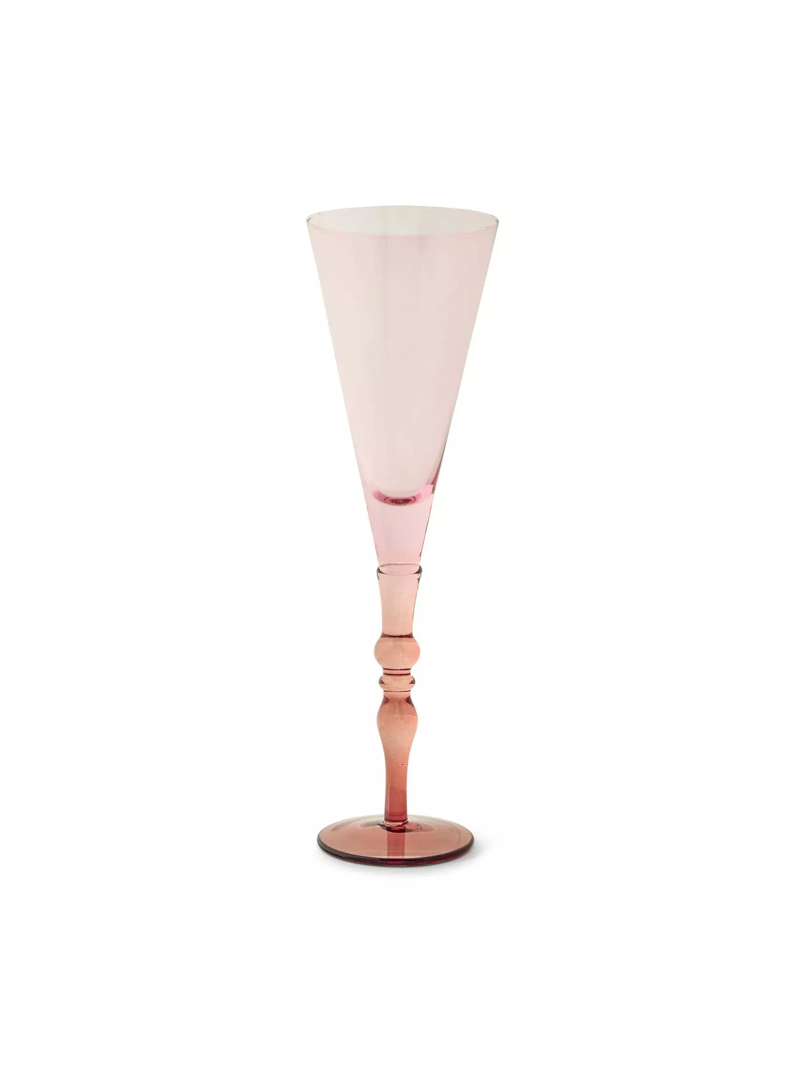 10oz Vienna Flute - Pink and Rust