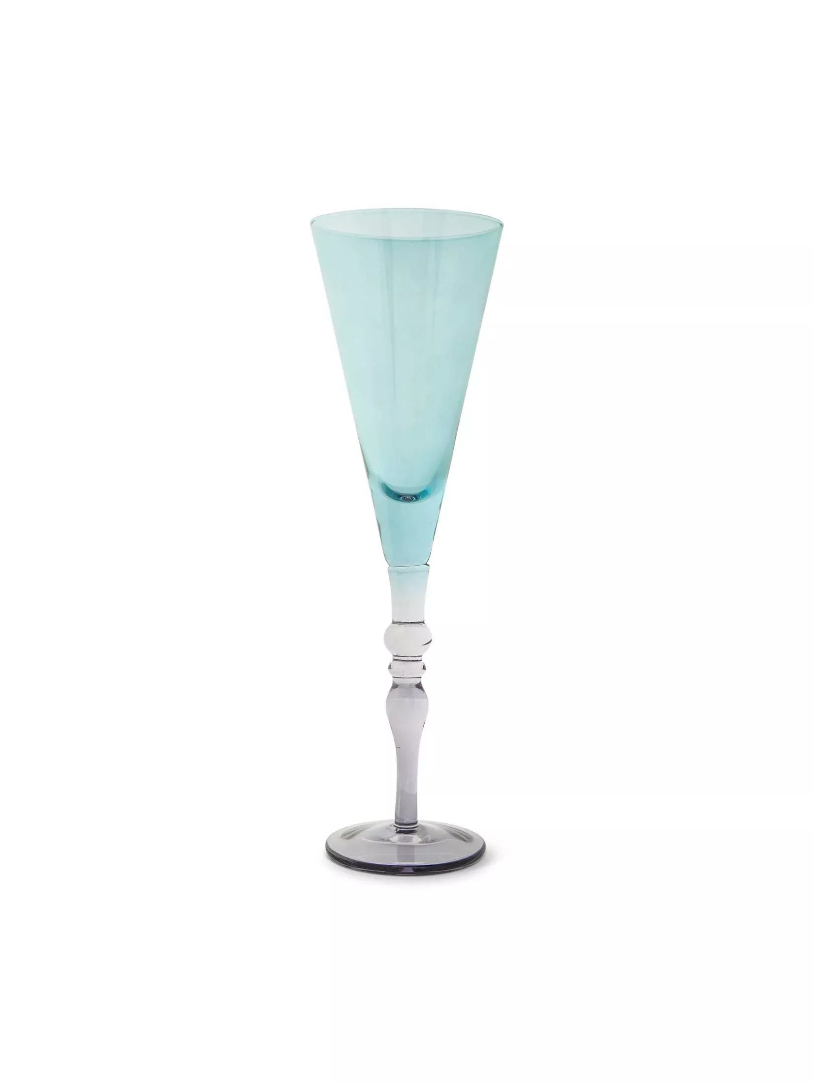 10oz Vienna Flute - Teal and Purple