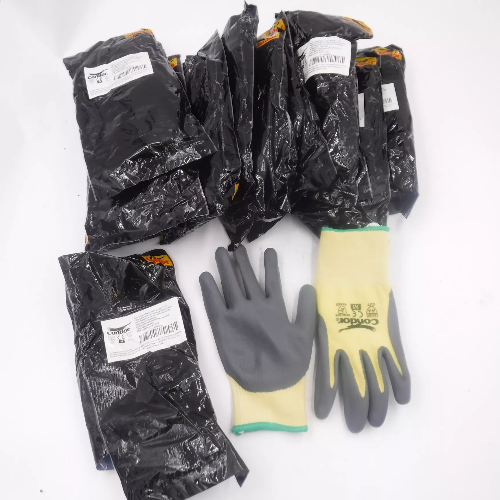 12 Pk Condor Cut Resistant Nitrile Coated Gloves ANSI A4 Cut Level, Size Medium