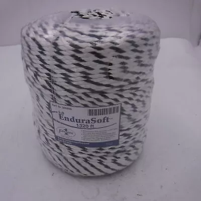 1320′ Black/White Electrical Fencing, 6 bimetallic Filaments