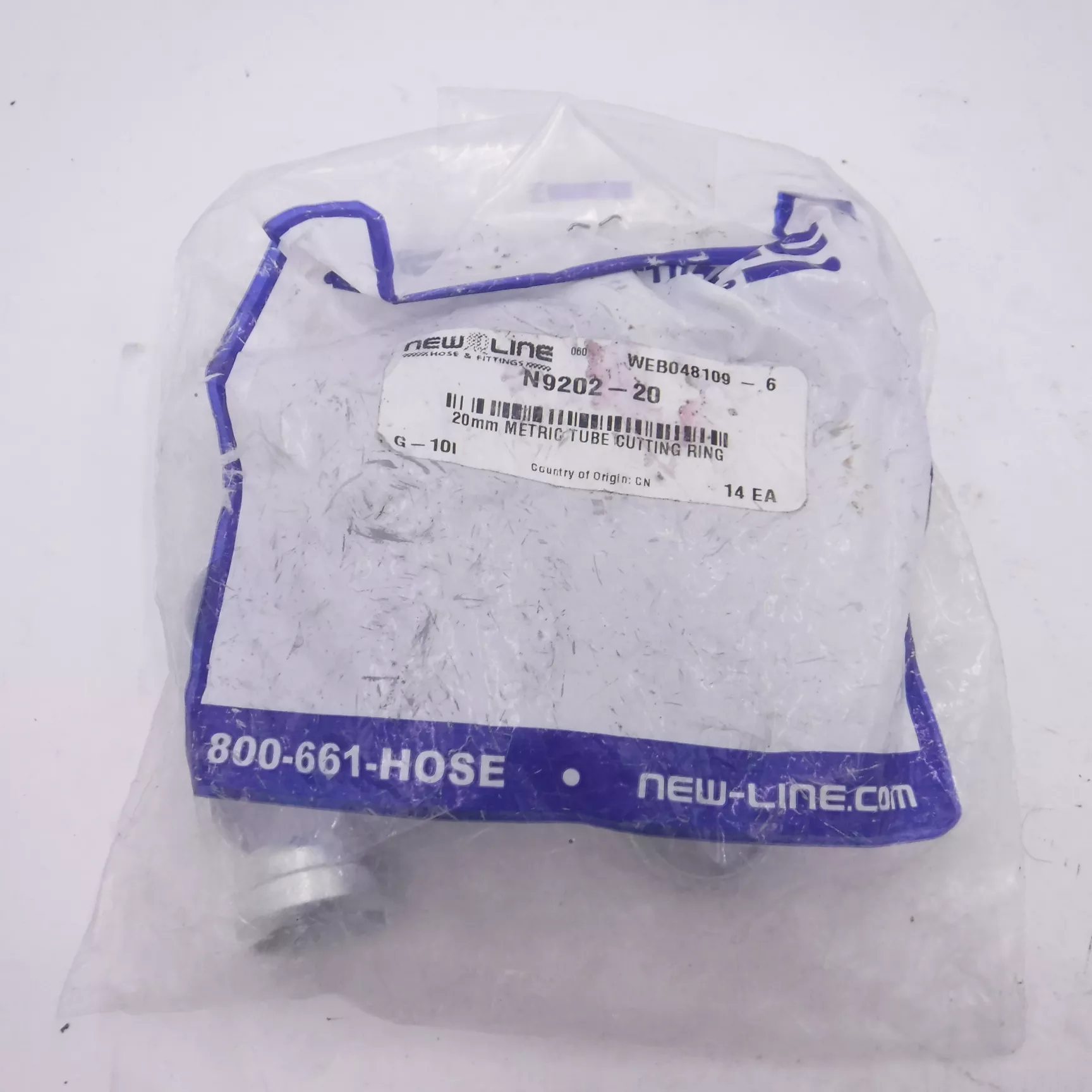14 Pack New Line 20mm Tube Metric Cutting Rings N9202-20