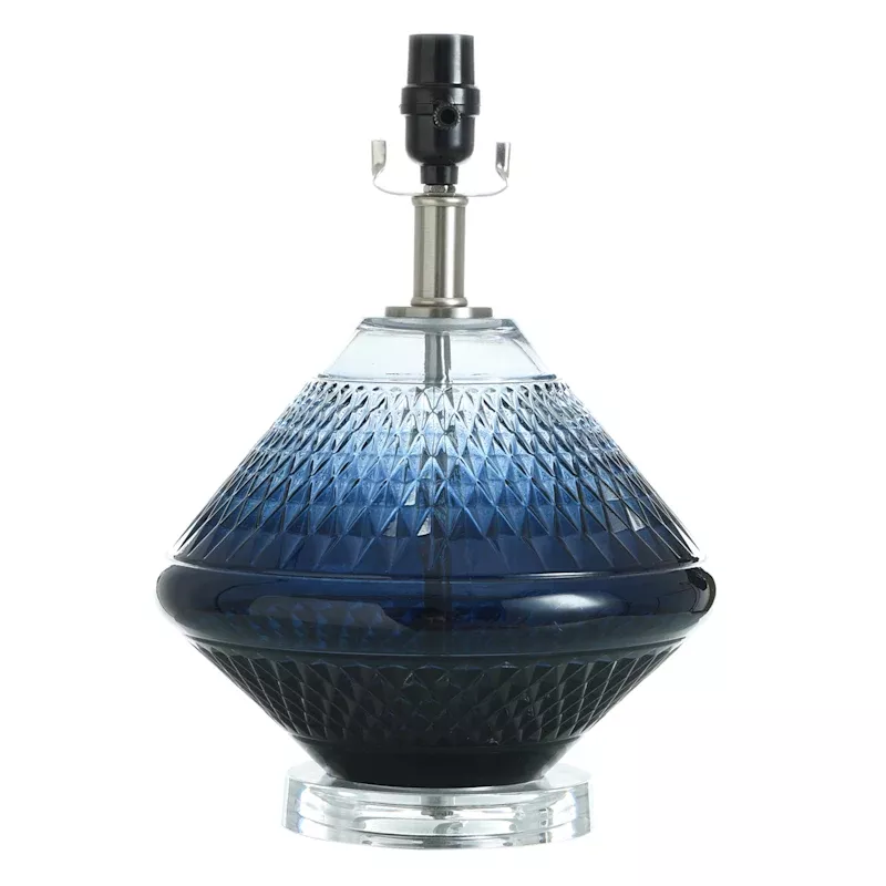 15 Blue Ombre Cut Glass