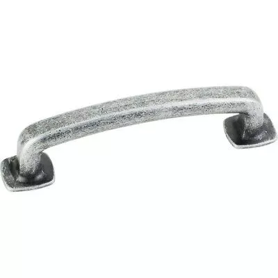 15 Pack Jeffrey Alexander Distressed Antique Silver Cabinet Pulls 3-3/4″ Holes