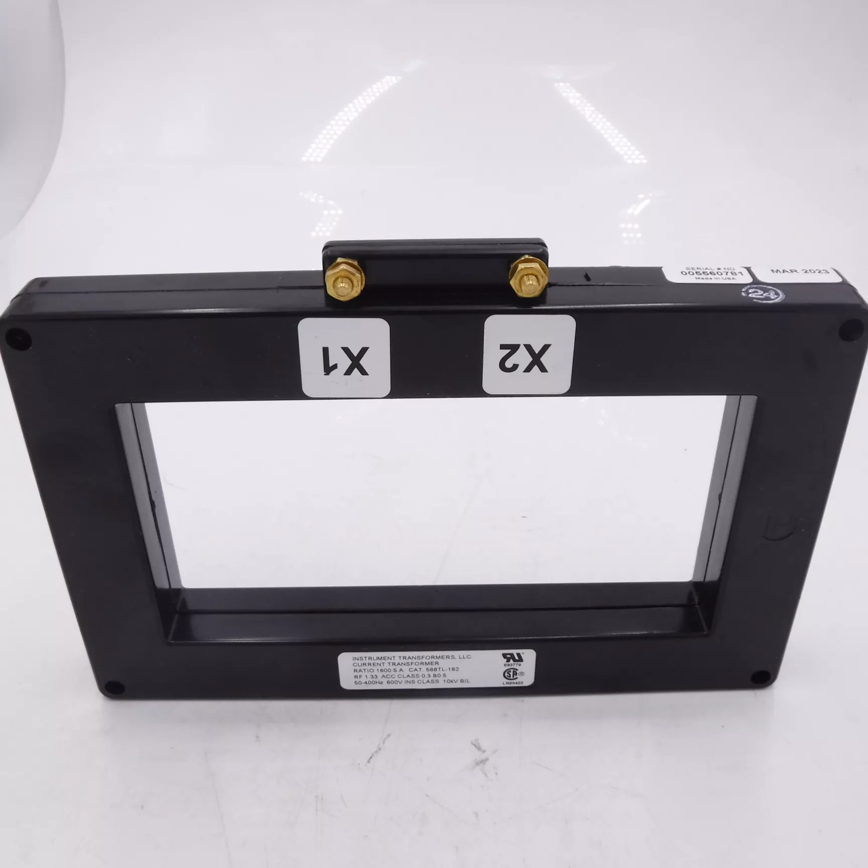 1600:5 A Single Phase 50-400Hz 600V Instrument Current Transformer 568TL-162