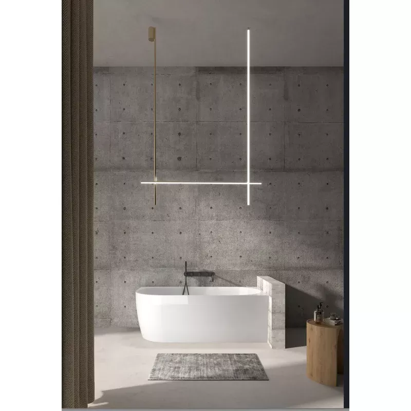 1700x800x600mm Gina Right Corner Matte White