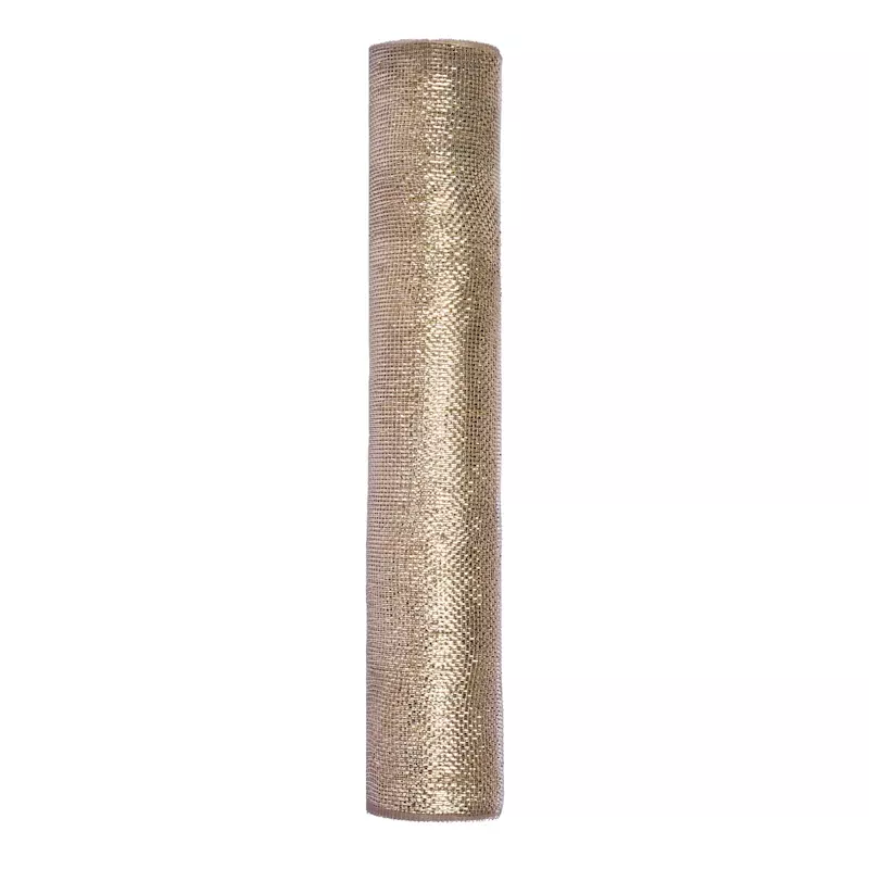 18" Champagne Mesh Ribbon, 10yd