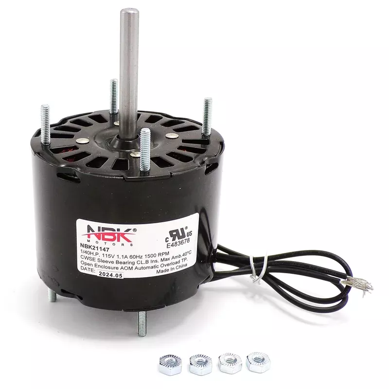 1M126-R Motor 1/40 HP 1-Speed Clockwise Replacement | NBK Replacement for D126 Equivalent (3.3″ O.D.)