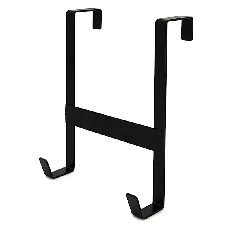 2-Hook Over The Door Hanger, Black