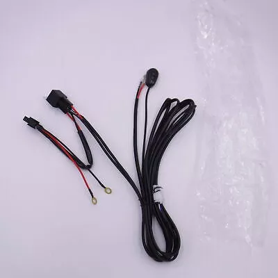 (2 Leads 16AWG) LED Light Bar Wiring Harness Kit with Fuse 12V 40A Relay ON/OFF