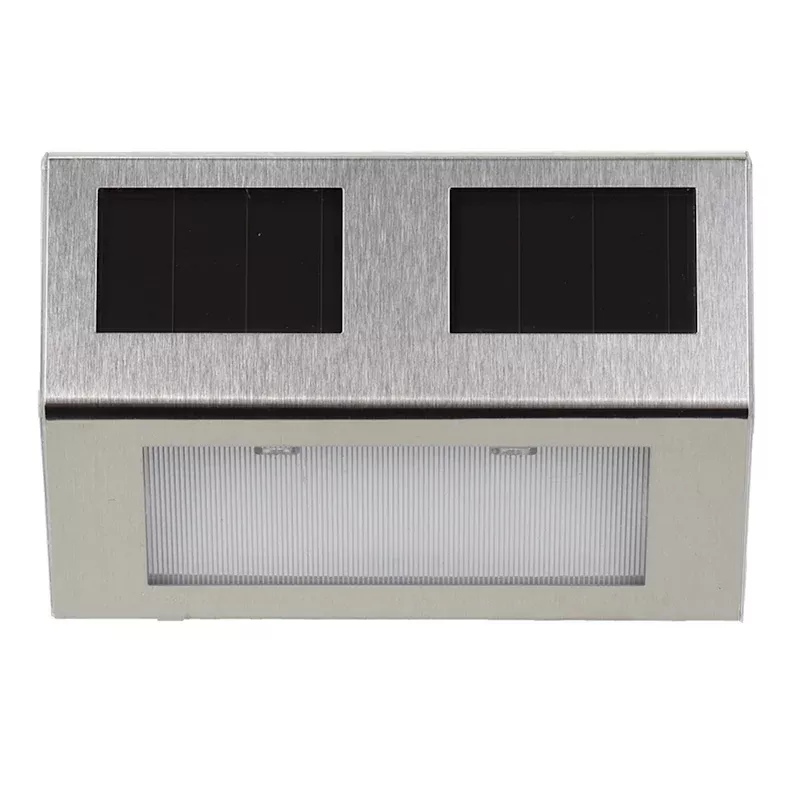 2-Lumen Solar Silver Deck Light