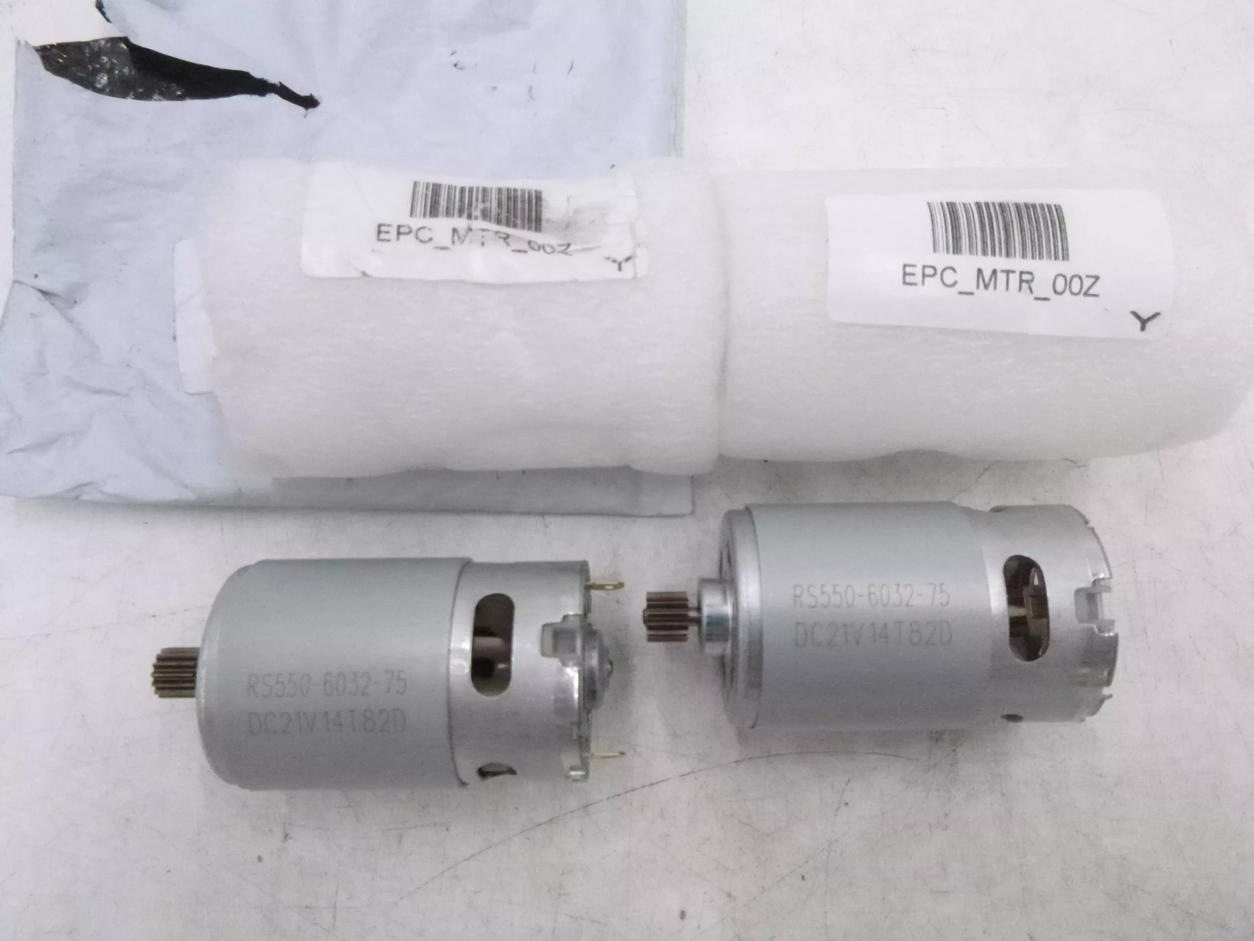 2 Pack DC Drill Car Wash Vacuum Cleaner Electronic Starter 21VRS550-6032-75