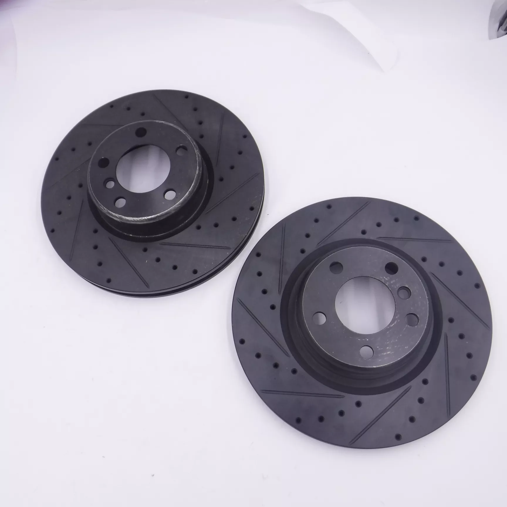 2 Pack DFC Black Vented Rear Brake Rotors 600-31113 For 2014-2021 BMW 2-Series