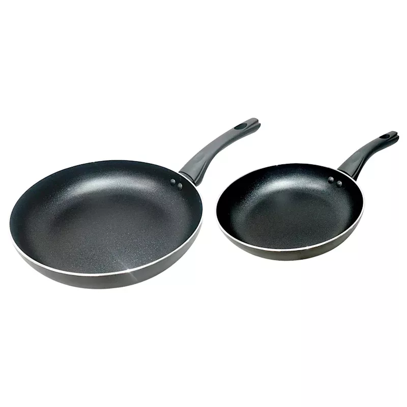 2-Pack Non-Stick Aluminum Frying Pan, 8"/10"