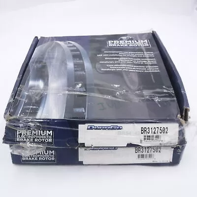2 Pc DuraGo BR3127502 Front LH/RH Electrophoretic Coated Vented Disc Brake Rotor