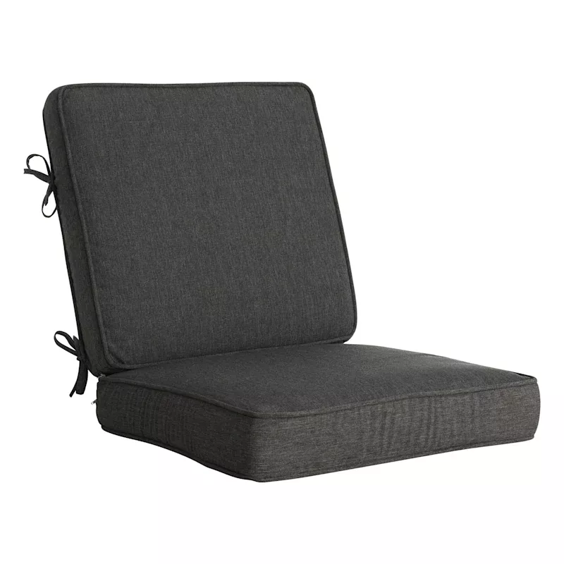 2-Piece Sorvino Ash Premium Outdoor Deep Seat Cushion