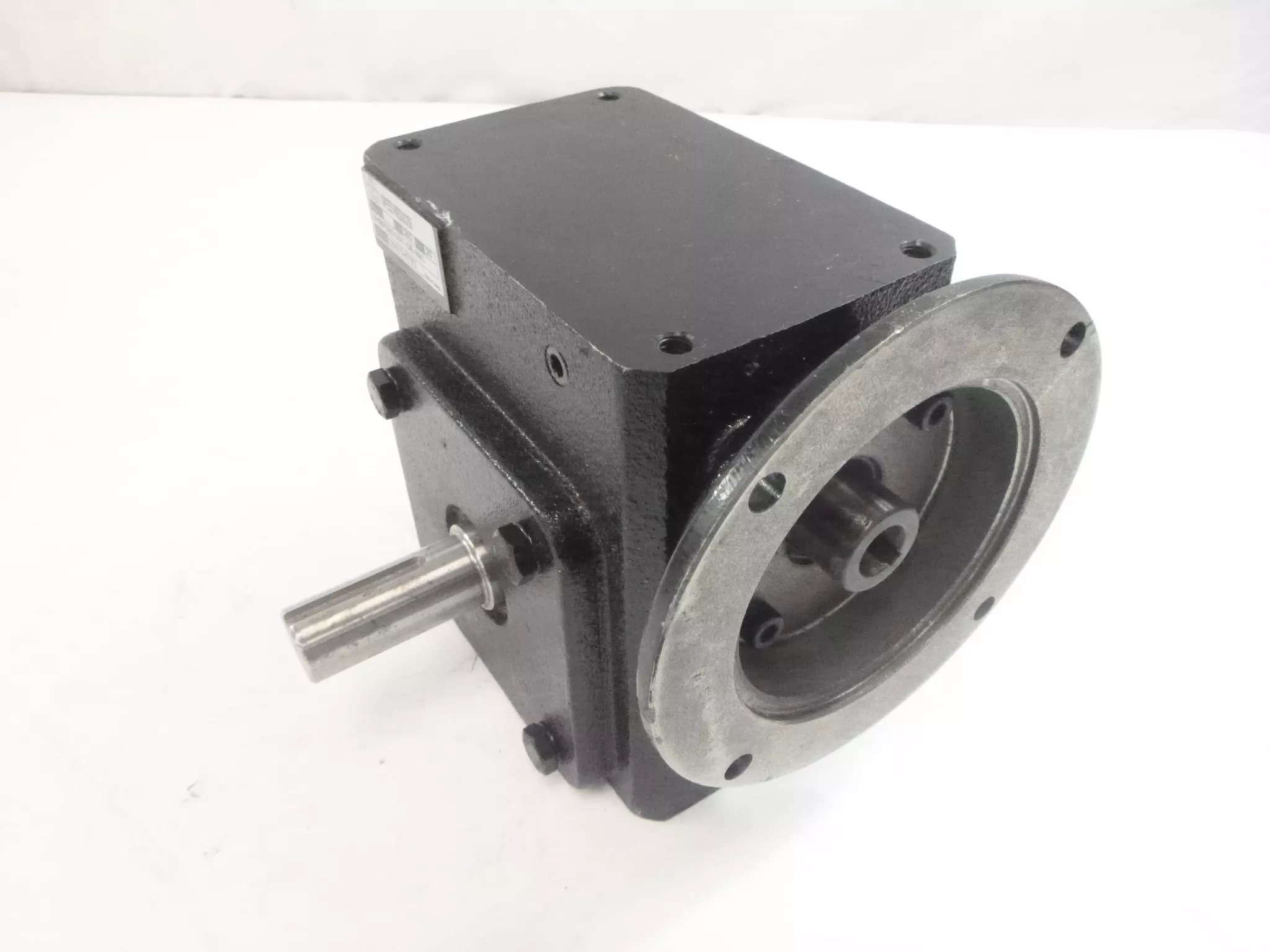 20:1 Cast Iron Right Angle Worm Gear Reducer Flange In (56C) Double Ended Shaft