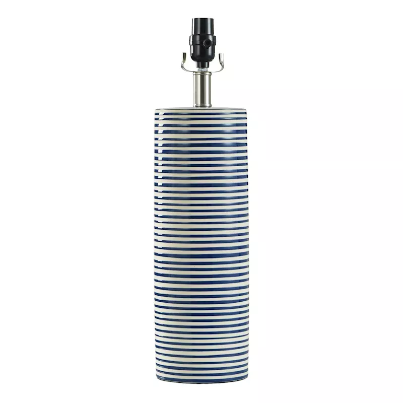 20 Blue Ceramic Swirl Table Lamp