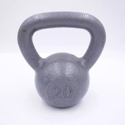 20 lb Kettlebell Cast Iron Kettle Bell Weight Single (20 Pounds Total)