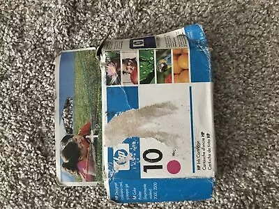 2009 HP 10 Magenta Ink cartridge C4843A genuine oem opened