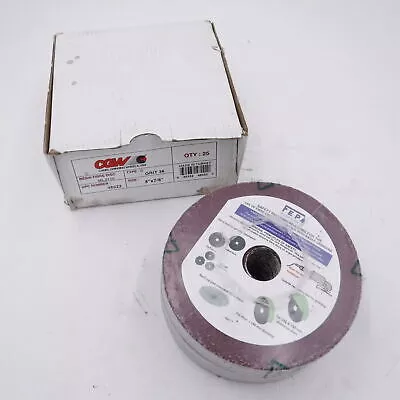 25-pack CGW 5″ Aluminum Oxide Fiber Discs 7/8″ Hole 36 Grit 12,200 Max RPM 48022
