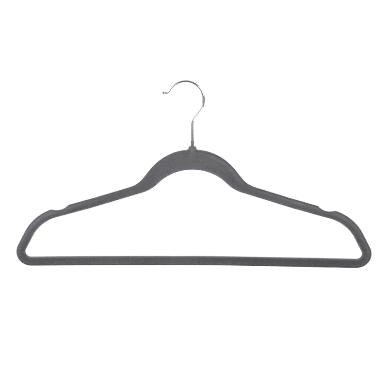 25-Pack Velvet Hangers, Black Pearl