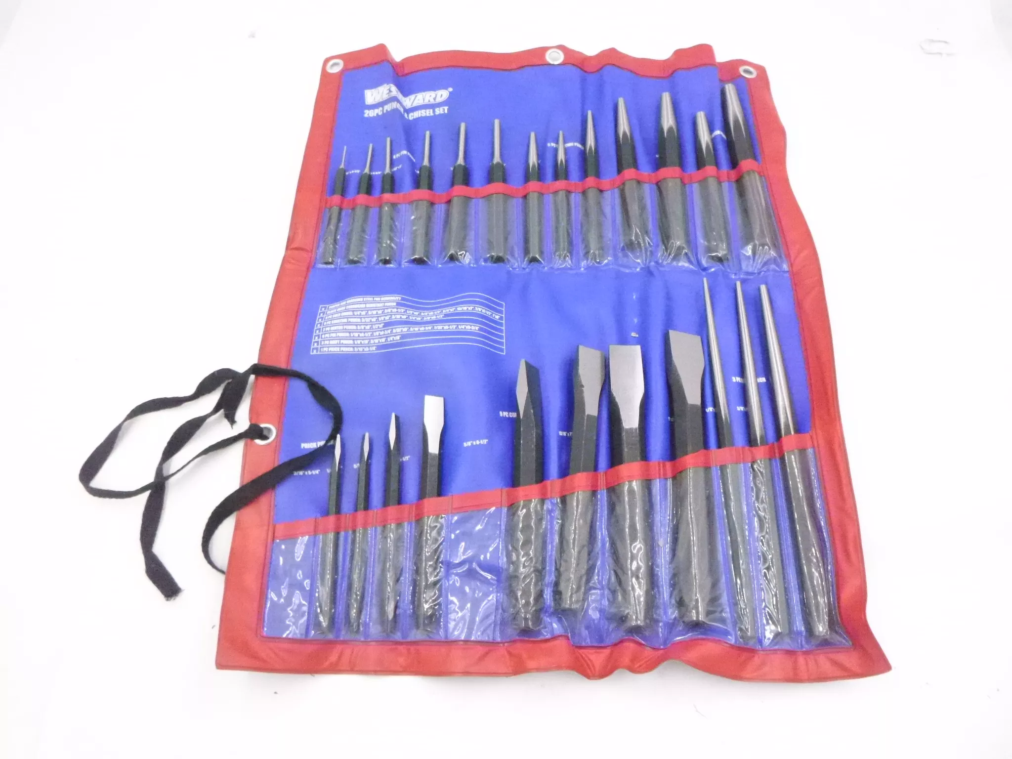 25 Piece Westward Punch And Chisel Set SEE DESC