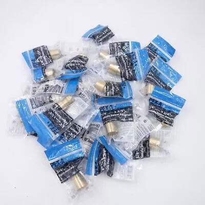 25 Pk Apollo Brass 3/4″ PEX Barb x 3/4″ Female Sweat Adapter EPXFS3434 , Type A
