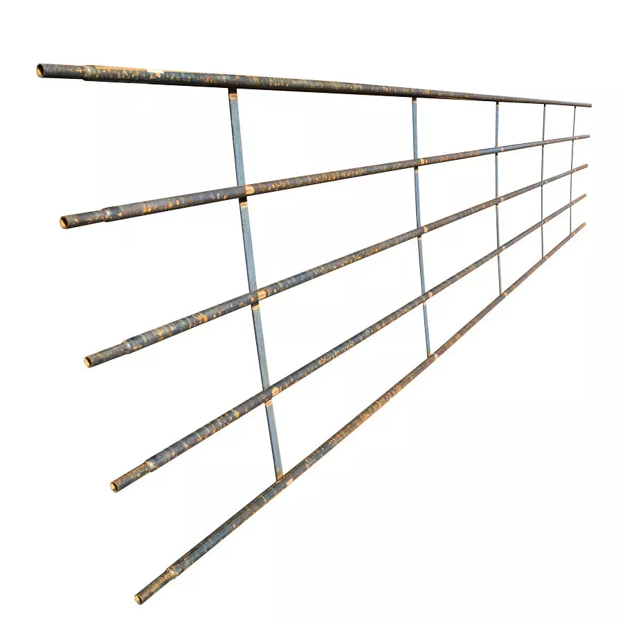 2W Livestock Equipment 5-Rail Continuous Fence Panel - 48" x 20'