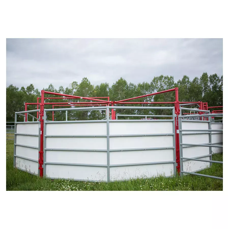 2W Livestock Equipment Wrangler Series Complete 3 Section Crowding Tub - 20 Ft. Diameter