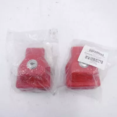 2x Imperial Gladhand Locks Keyed differently Red Plastic 0907690 w/ 2 Keys
