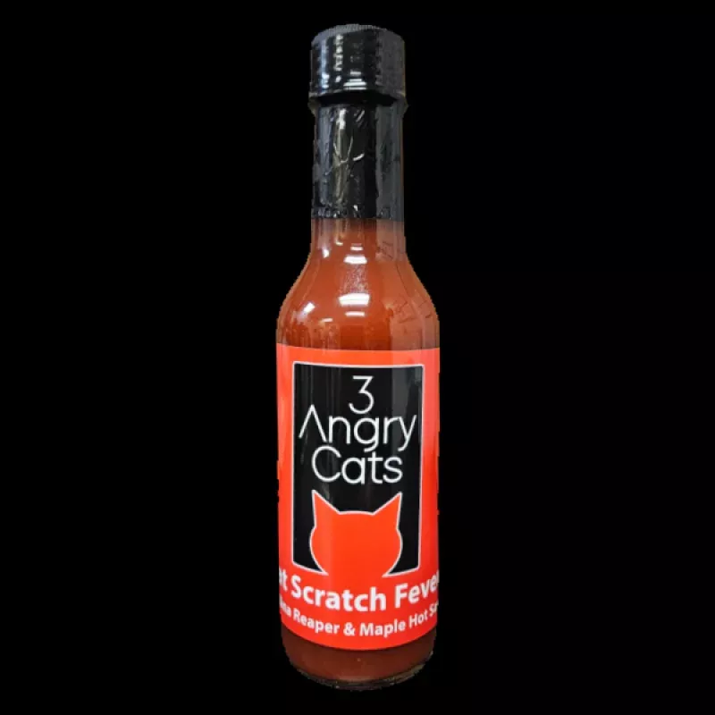 3 Angry Cats Cat Scratch Fever Carolina Reaper & Maple Hot Sauce