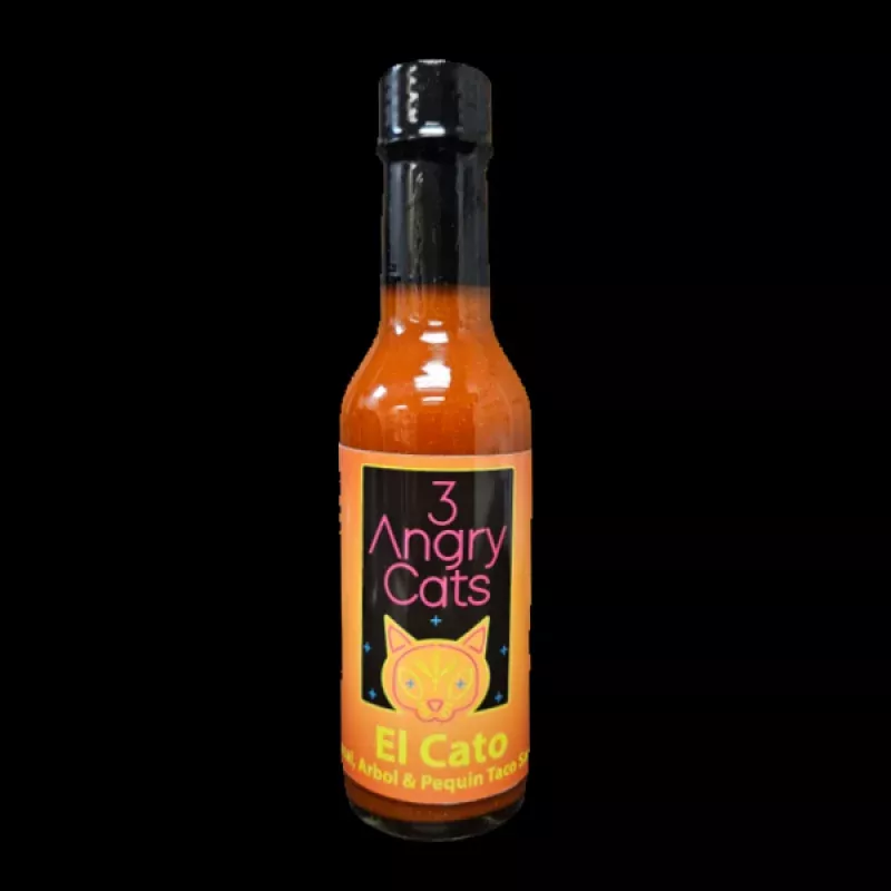 3 Angry Cats El Cato Mexican Taco Sauce