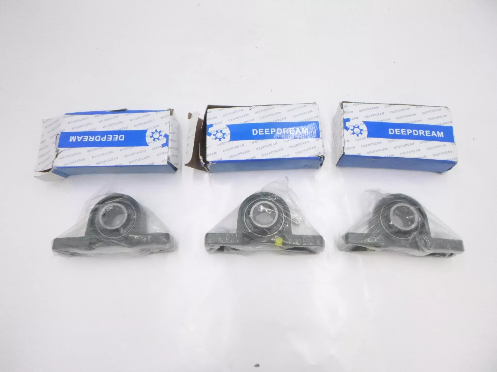 3 Pack DeepDream Pillow Block Bearings UCP205-16 1″ Shaft Cast Iron