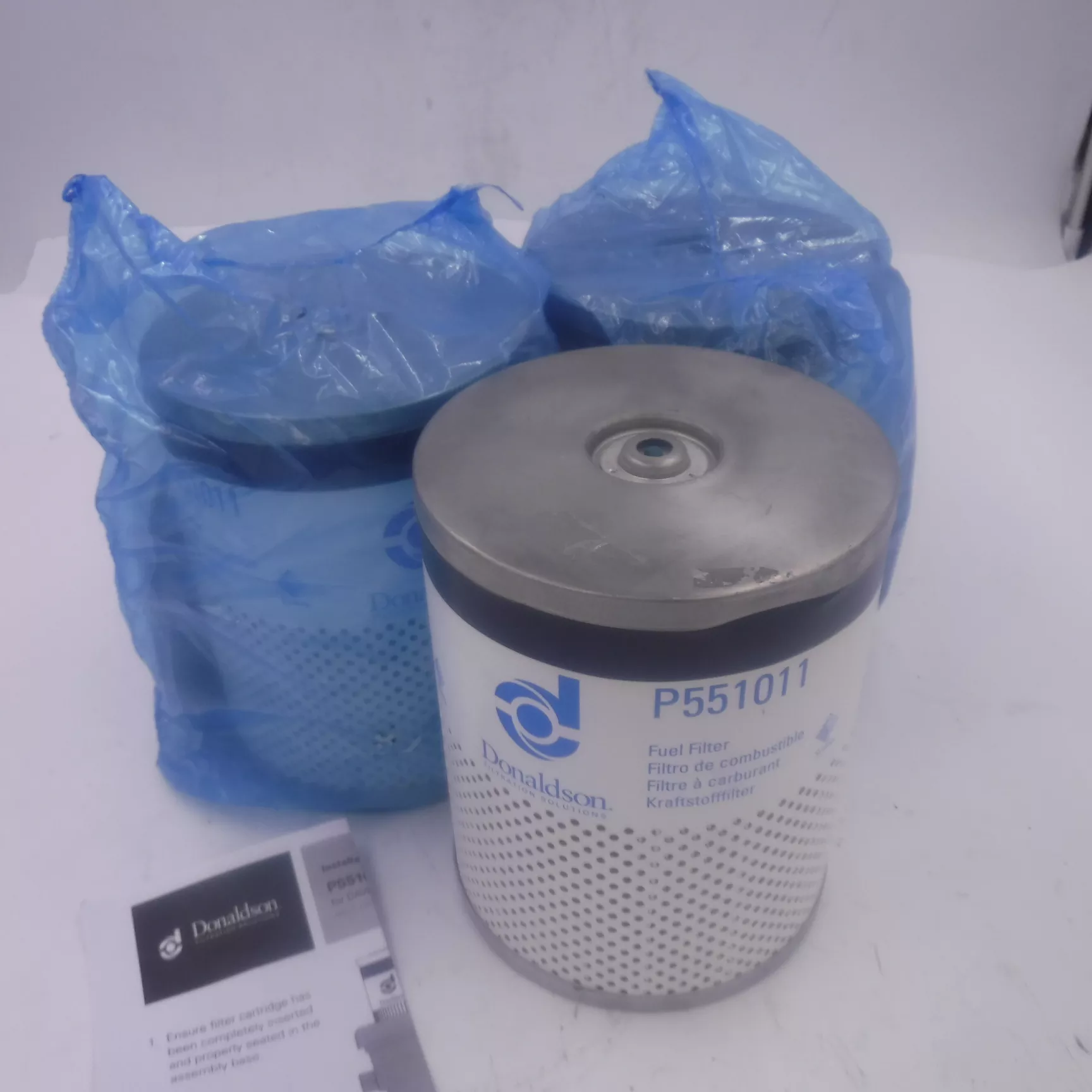 3 Pack P551011 ORIGINAL Donaldson Fuel Water Separator Cartridge Filter