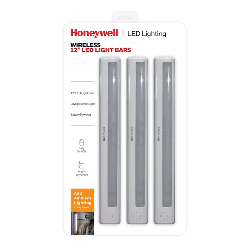 3-Pack Push LED Light Bars, 12"