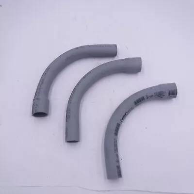 3 Pack PVC Bell End Elbow 90 Degree Standard Radius Electrical 1-In. -UA9AFB-CTN