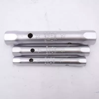 3 Piece USAG Double Tube Pipe Key Wrench Set, 10/11mm, 12/13mm, 18/19mm