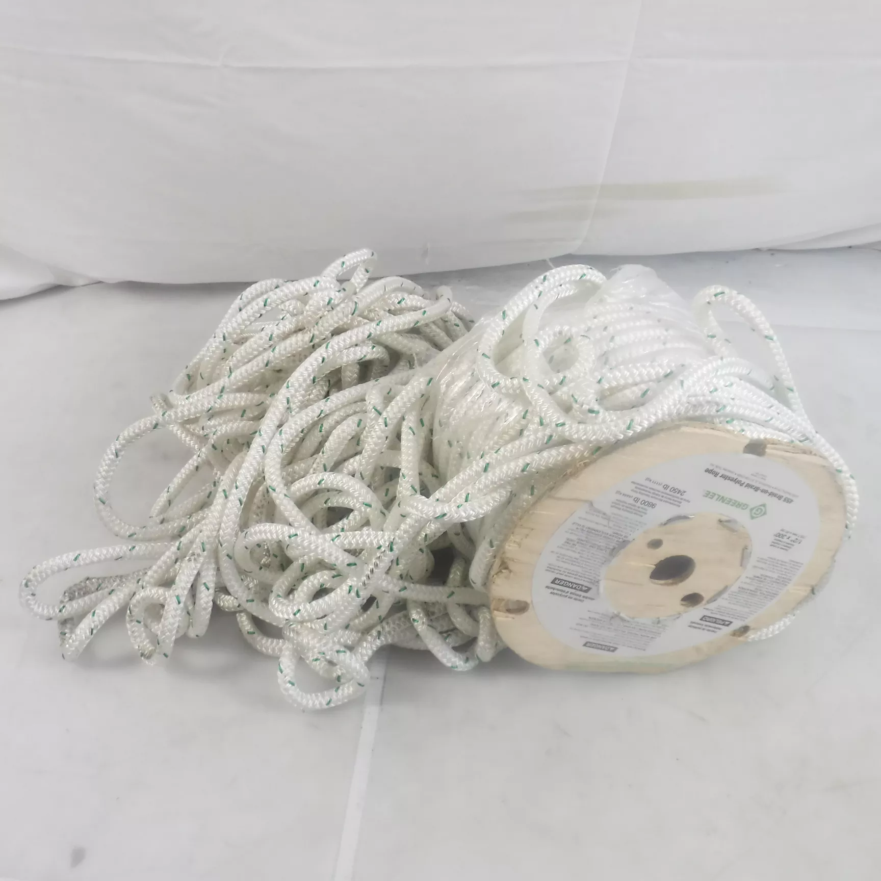 300′ Greenlee 1/2″ Braid on Brain Polyester Rope For Cable Pullers 9800LB Break
